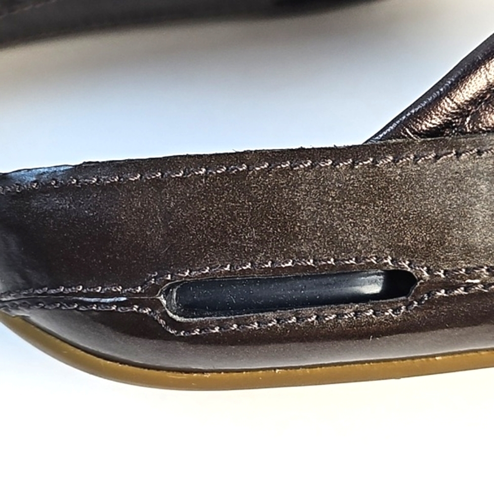 Cole Haan Brown Sandals with Crisscross Straps and Contoured Footbed - Picture 12 of 16